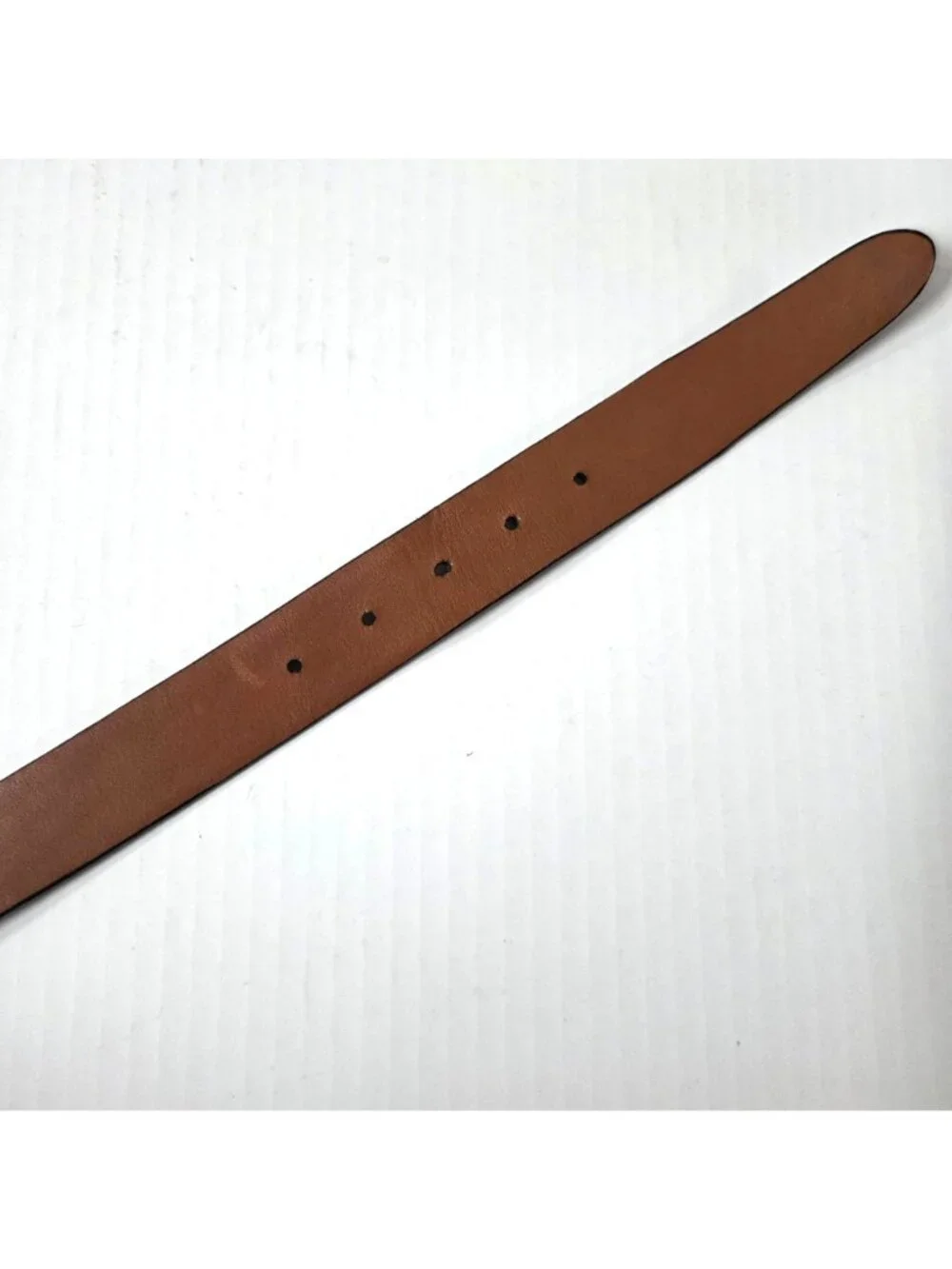 Saks Fifth Avenue Belt Mens 40 Black Italian Embossed Leather Gunmetal Buckle